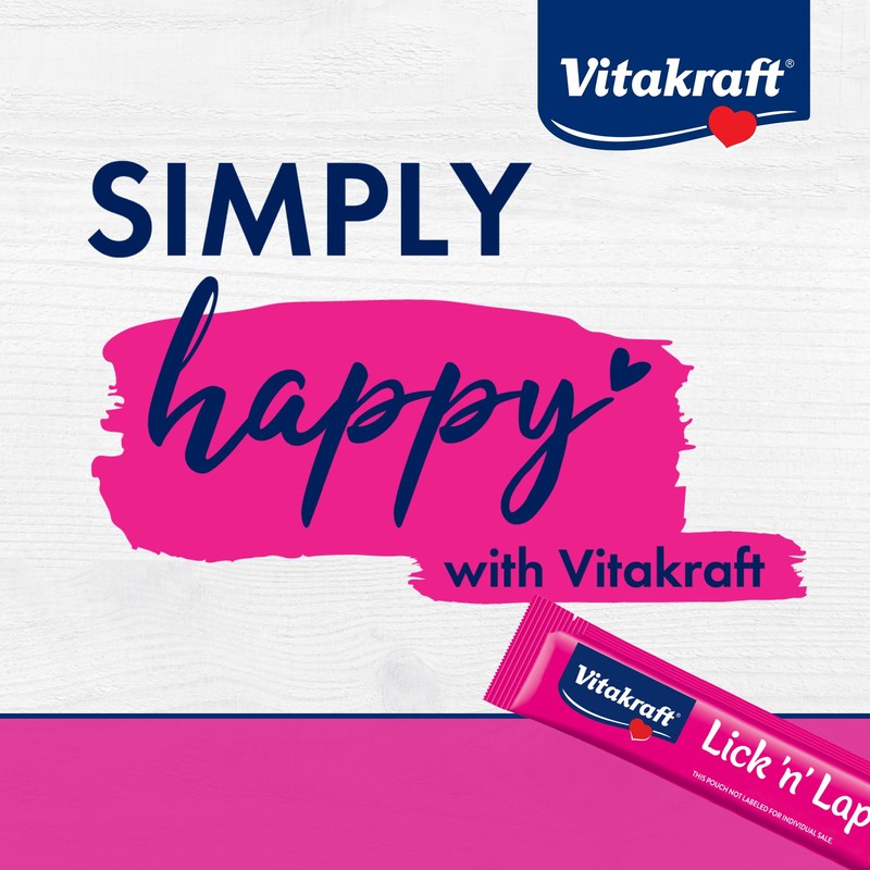 Vitakraft Lick 'n' Lap Snack Creamy, Cat Treat with Real