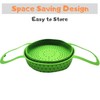 Silicone Steamer Basket | Foldable, Space-Saving | Fits 6,8 Qt
