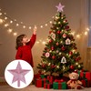 15CM Pink Mini Star Tree Topper - Glitter Star Topper