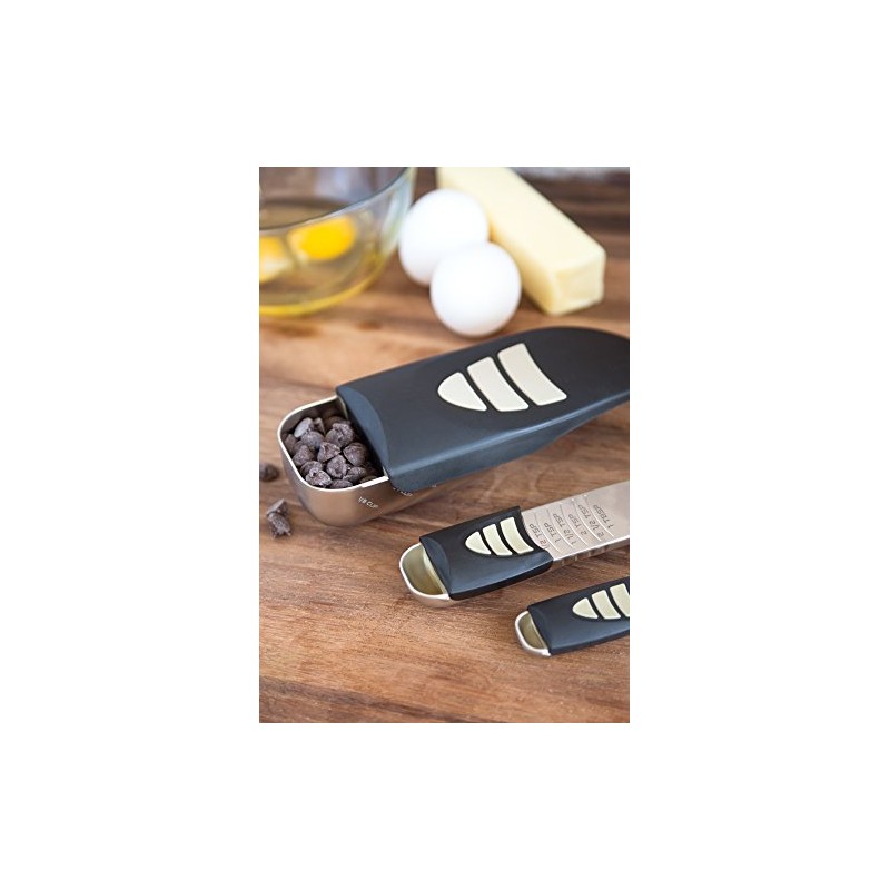 KitchenArt 58210 Baker’s Pro Adjust-A-Measure Set, 4-Piece, Satin