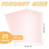 MECCANIXITY 25 Pcs Shimmer Cardstock Paper, 8 x 11 Inch
