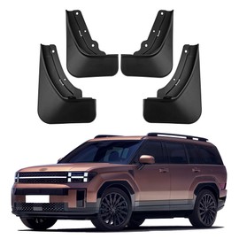 JLBMMLY Mud Flaps Compatible with 2026 2025 2024 Hyundai Santa Fe Accessories All Weather Fender Guard Mudguards Sediment Protection No Need to Drill Holes