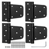 Ilyapa Heavy Duty Self Closing Shed Door Hinges, 4 Pack