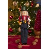 Clever Creations Lumberjack 15 Inch Traditional Wooden Nutcracker, Festive Christmas