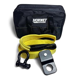 Off Road Recovery Features a 2 in Wide X 20 feet Long Tow Strap, Shackle, Snatch Block
