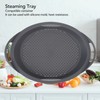 Kitchen Food Processor Robot Tray with Perforated Holes Steaming Tray