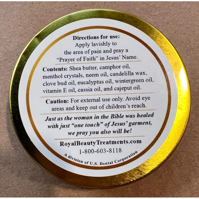 Royal Beauty Treatments Heavenly Healing Balm Pain Balm Cream Salve