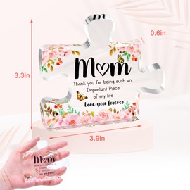 from Kids Daughter Son Acrylic Puzzle Plaque Unique Heartwarming Gifts for Mom Presents Birthday Christmas Ideas Cadeau Fete Des Mere