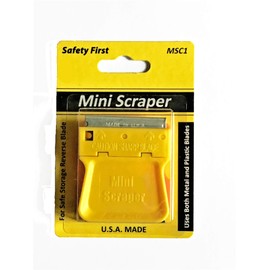 Mini Scrapers With Metal Blade Carded 2 Pack U.S. Made
