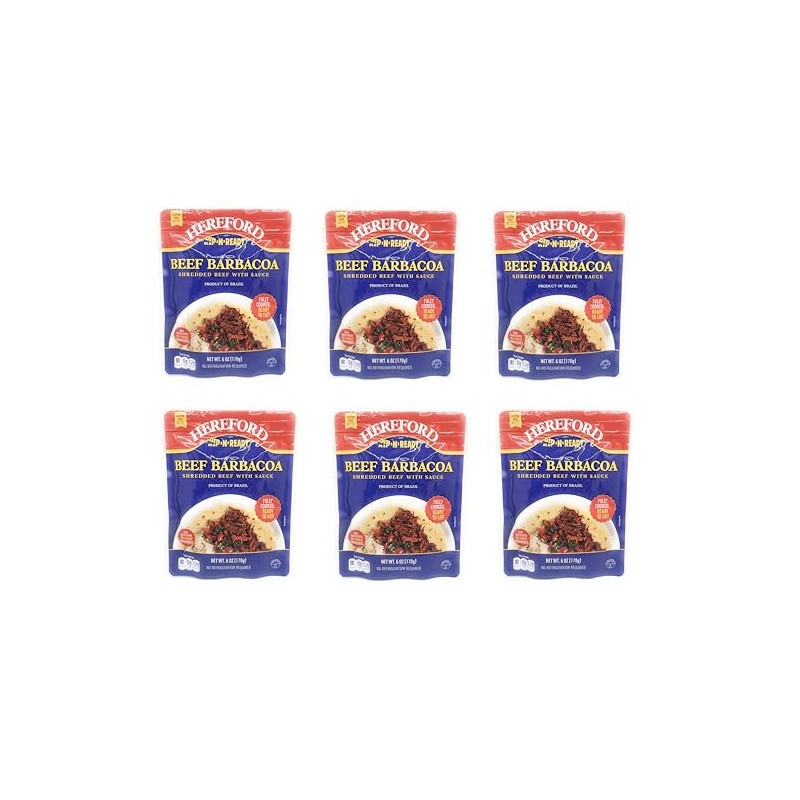 Rip 'n' Ready Beef Barbacoa Shredded Beef with Sauce 6oz