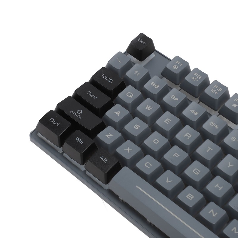 Gaming Keyboard 87 Keys ABS Keycaps RGB Backlit Contrast Color