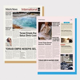 Retro English newspaper props photography paper Foreign primary color newspaper (a) 5ea