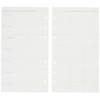 Filofax Personal Clipbook Undated Week to View Refill - White
