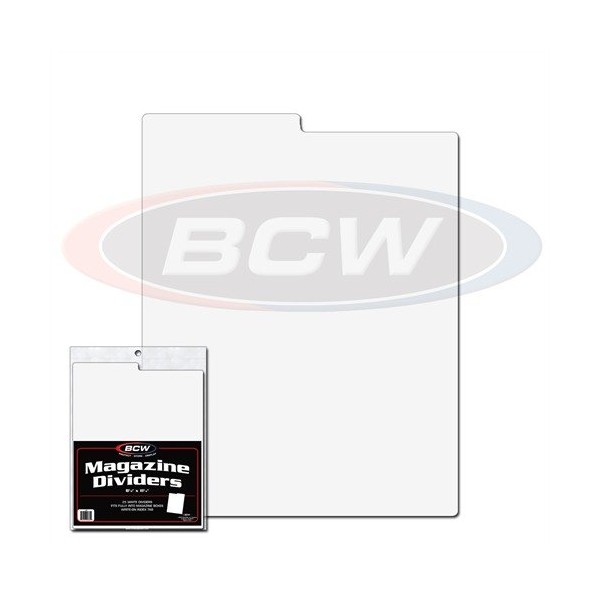 BCW 1-MD Magazine Dividers 8 1/2 X 11 1/4