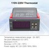 AYWHP 2 PCS 110V-220V Thermostat Fahrenheit/Celsius Digital Temperature Controller Thermostat