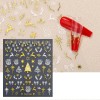 6pcs Nails Stickers Navidad Uñas Tiras De Múltiples Estilos Navidad