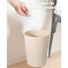 UUJOLY Small Bathroom Trash Can Wastebasket, Plastic Garbage Bin Container