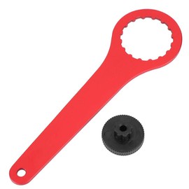 Llave de pedalier de Bicicleta de cigüeñal para BB91/BB109/BB30SH/PF30SH/BB86-30/BB30-30 BB Tool Llave de Mantenimiento de Bicicleta de Aluminio para Bicicletas(rojo)