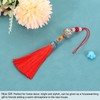 sourcing map Pendants with Tassels, Red Classic Bells Tassel Pendant