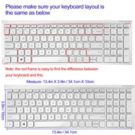 Sanfulin Keyboard Cover for HP Envy x360 15m-bp/bq /2020 2019 HP Pavilion 15/ HP Pavilion x360 15.6” Series/HP Envy 17 17.3" Series/HP Laptop 15t 17t 17-ca0011nr 17-by0040n, Gray Blue Flowers