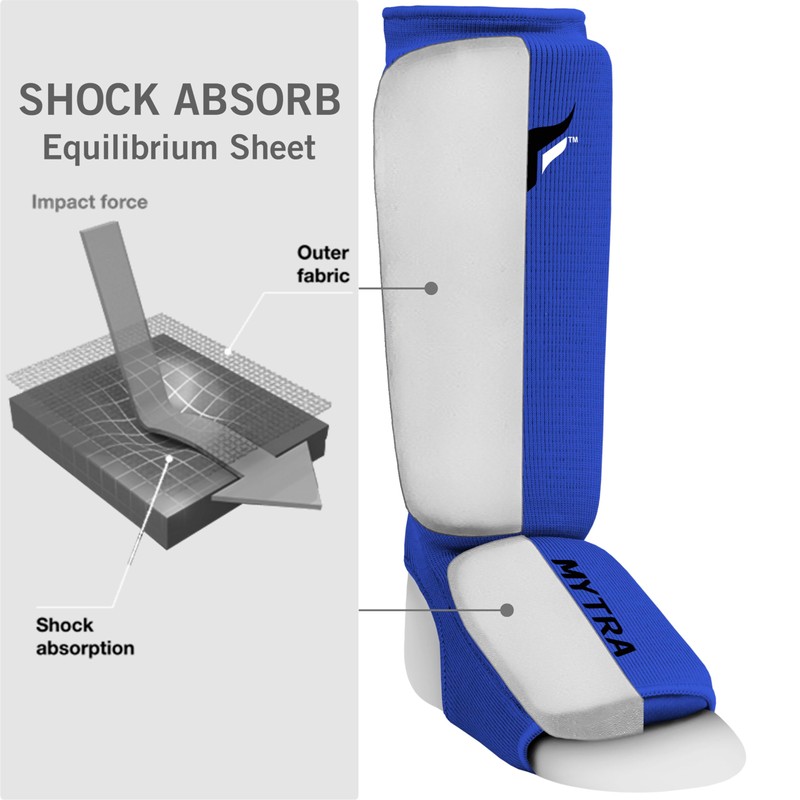 Mytra Fusion Kids Shin Instep Shin Pad Protector for Kickboxing