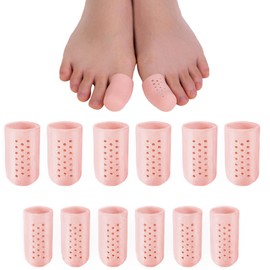 Tadipri Anti-Friction Toe Protection, Pack of 8, Toe Protection, Large Toe, Large Toe & Small Toe for Blisters, Ingrown Toenails, Corns, Toenail Loss (Apricot)