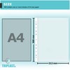 Triplast 25 x A4 Punched Pockets - Transparent & Top