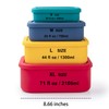 FENGCHEN Silicone Food Storage Containers Set - 4 Sizes &