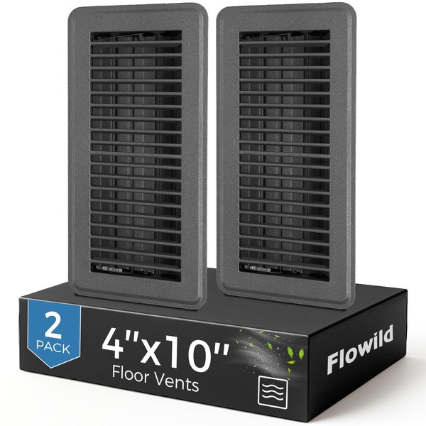 2 Pack Floor Register 4x10, Floor Vent Covers for Home