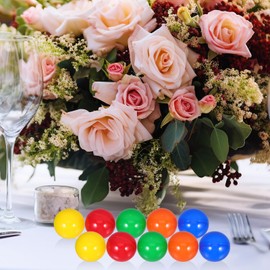 Vaguelly 40MM Openable Ball, 50Pcs Plastic Mini Raffle Drawing Balls for Entertainment, Activities, Game, Party, Bingo Nights, Group Activities, Arts & Craft, Mixed Color