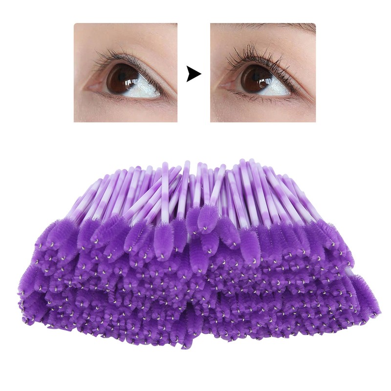 200pcs Disposable Eyelash Brush Travel Portable Lash Brush Makeup Tool