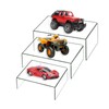 ADColor 5PCS Clear Acrylic Display Risers,Showcase Shelf for Figures, Buffets,