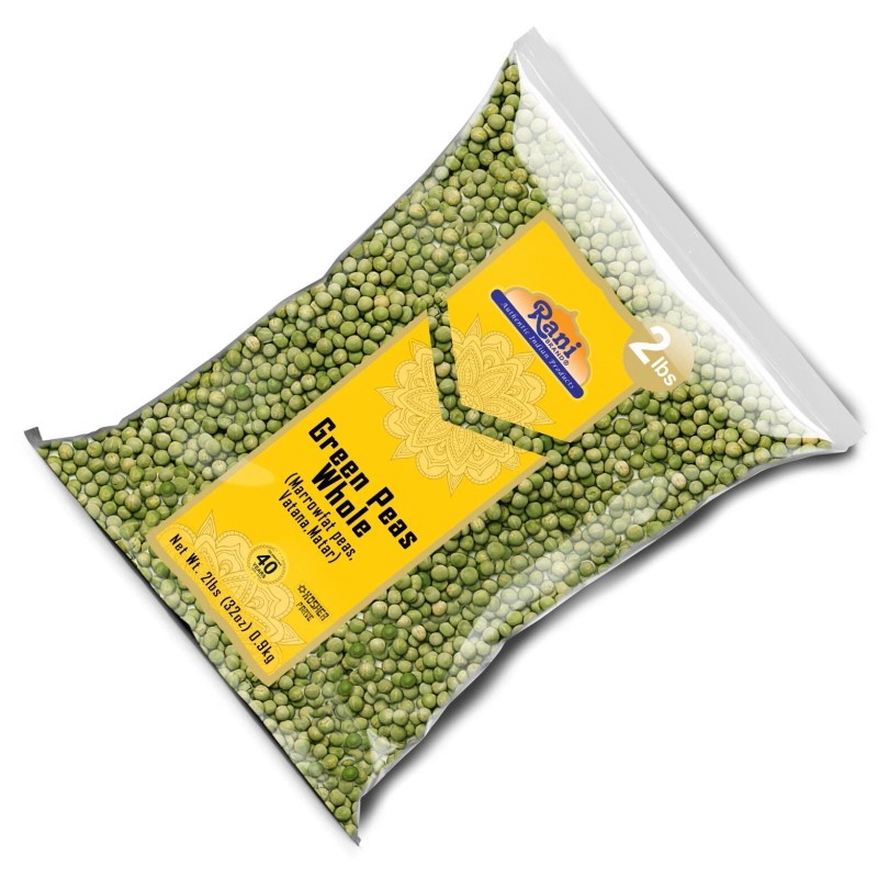 Rani Green Peas Whole, Dried (Marrowfat Peas, Vatana, Matar) 2lbs