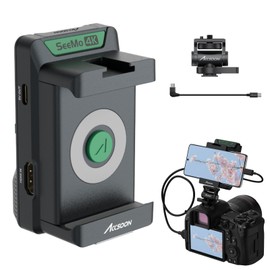 Accsoon Seemo 4K Android HDMI Smartphone Adapter Video Transmitter 4K30/1080p60, Charge Smartphone, Camera Monitoring/Receording/Sharing/Livestreaming, Compatible with DSLR Android 8 Ver. or Later