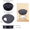 8 Pack 80mm Plastic Desk Cable Grommets, Black Wire Organizer