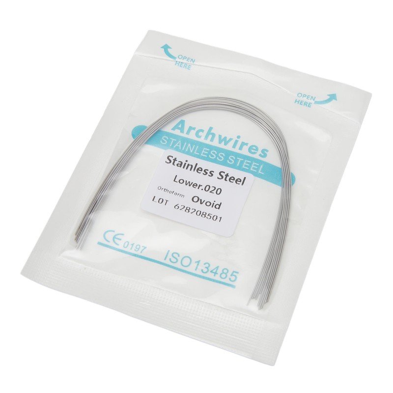 100pcs Dental Orthodontic Round Arch Wire Stainless Steel Ligature Wires