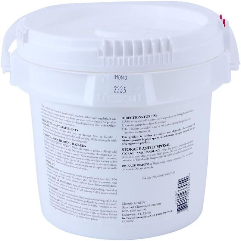 SpaChoice 5-Pounds 2-Pack Premium Re-Energize Spa Shock, Hot Tub Shock,