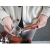 KNODOS 54mm Bottomless Portafilter Breville Compatible Rosewood Handle & Naked
