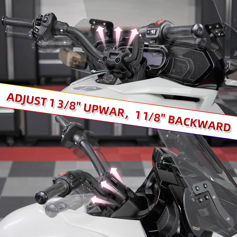 Sresk Handlebar Riser for Can Am Spyder, Aluminum Handle Bar