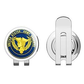 US Army Reserve Golf Hat Clip with Magnetic Ball Marker