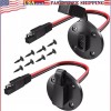 SAE Power Socket Sidewall Port 2 Pack Weatherproof Flush Mount