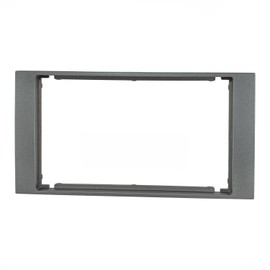 tomzz Audio 2415-133 Double DIN Radio Faceplate Compatible with Ford Focus 2 Fiesta C-Max S-Max Galaxy Mondeo Kuga Transit Dark Silver