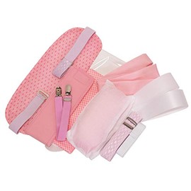 Sarasa Kimono Accessories for Furisode, 13-Piece Set, multicolor (white / pink)