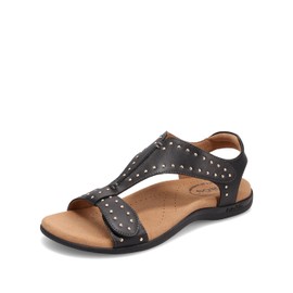 Taos Footwear Women's Show Stopper Black Sandal 9 (M) US