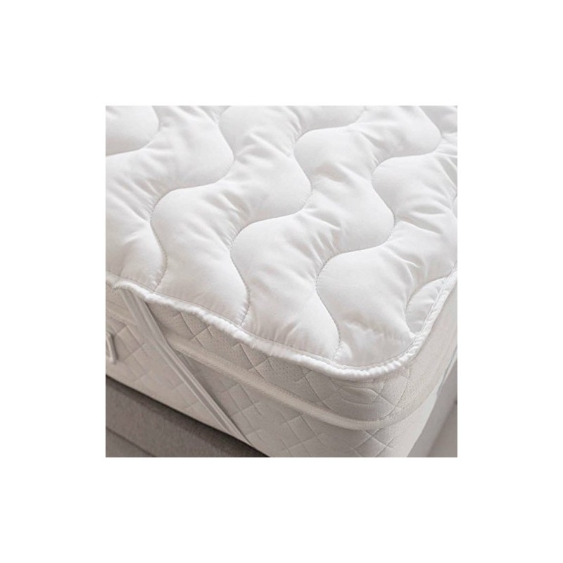 Snug Cotton Percale Anti Allergy Mattress Topper - Single