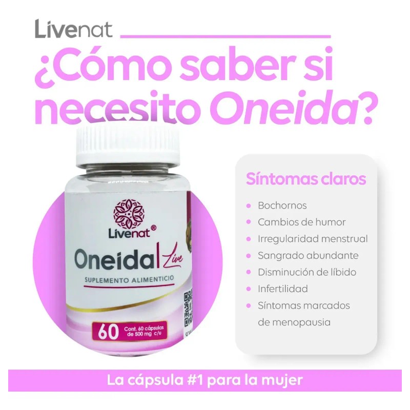 Oneida Live Capsula Hormonal Mujer