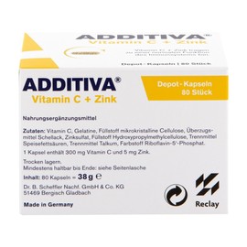 Dr.B.Scheffler Nachf. GmbH and Co. KG Additives Vitamin C + Zinc Depot 80 Capsules