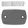 Front Brake Fluid Reservoir Cover Cap Replacement for Yamaha YZF-R3/YZF-R25/MT-03/MT-25(Black