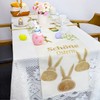 XIANNVXI Rabbit Table Runner, Easter Decoration, Rabbit Linen Table Runner,