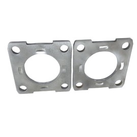 Aizhuer Replacement 2pack Trailer Brake Backing Plate Flange 2.27" for 3500# Axle, 4 Hole Bolt Square Bracket